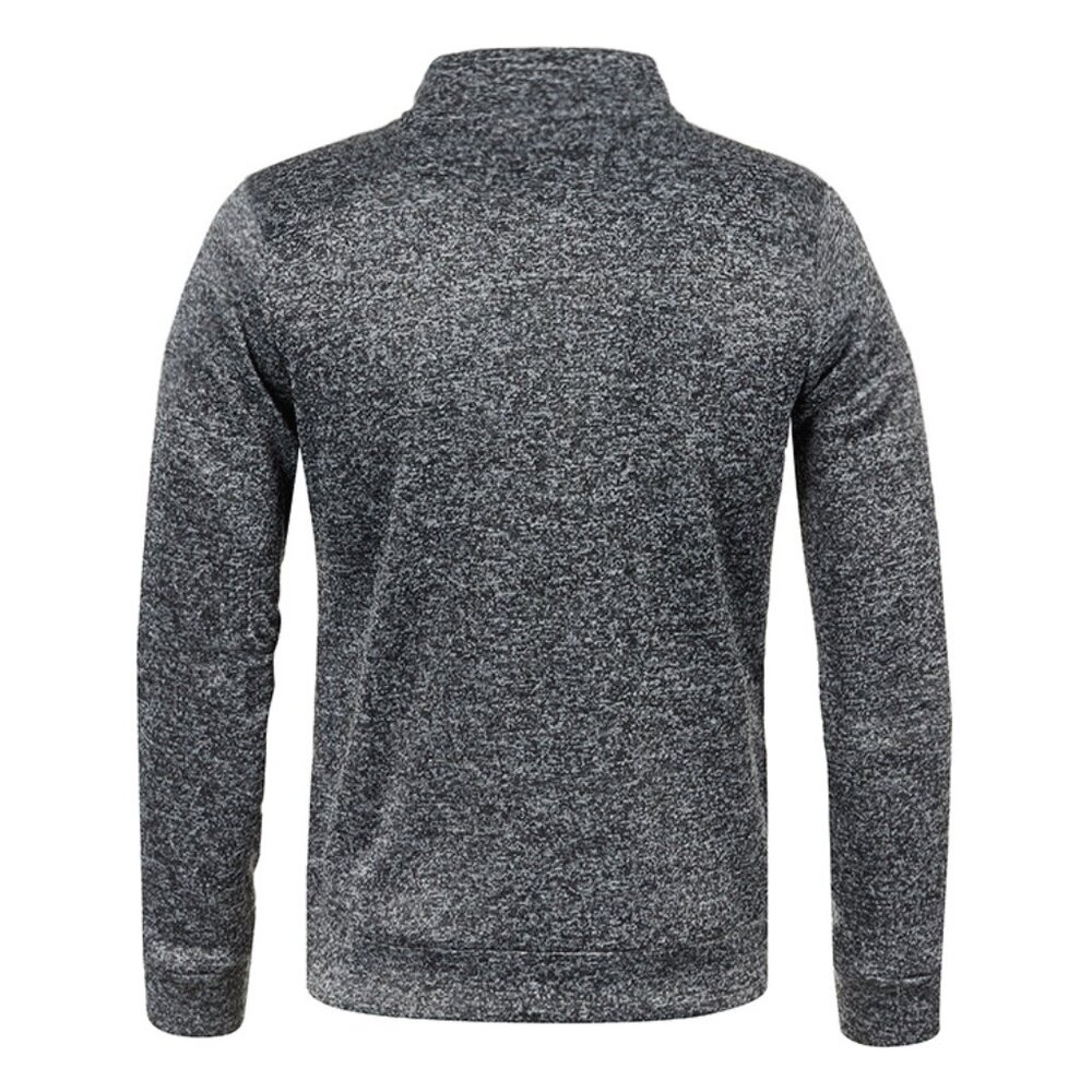 Men's Stand Collar Cardigan Sweater Breathable Warm Knitted Jacket Size XXL - Picture 2 of 2